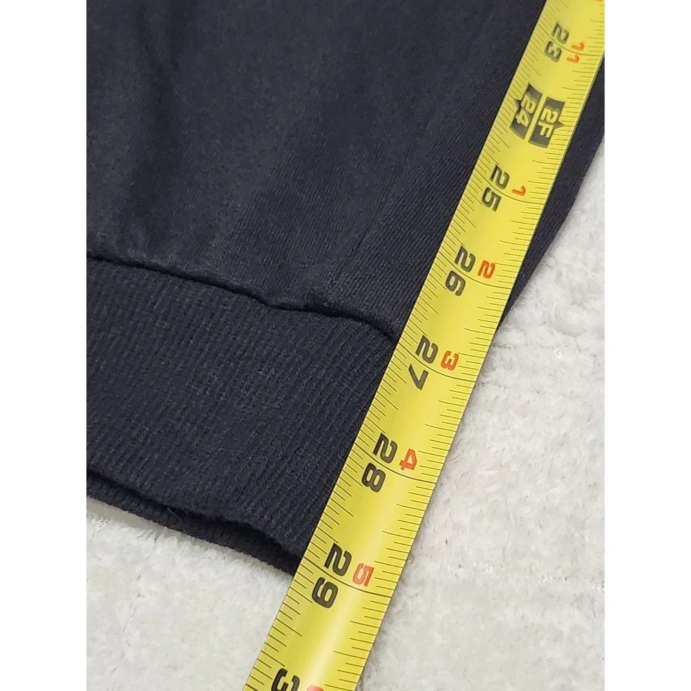 Keith Haring Sweatpants Mens Large Black Fleece Joggers Heart Graphic Pockets